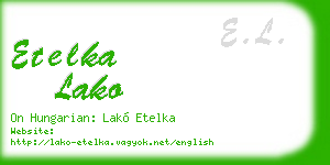 etelka lako business card